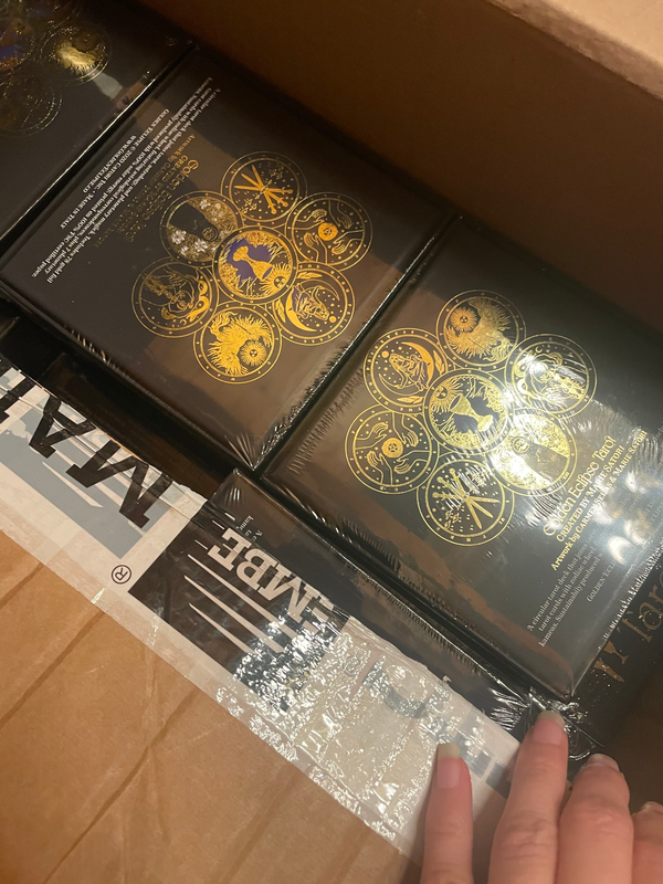 📦 📦 Tarot decks en route from the guilder! We're gearing up to dispatch ALL remaining rewards. Don't forget to update your shipping details. 🚀🚀