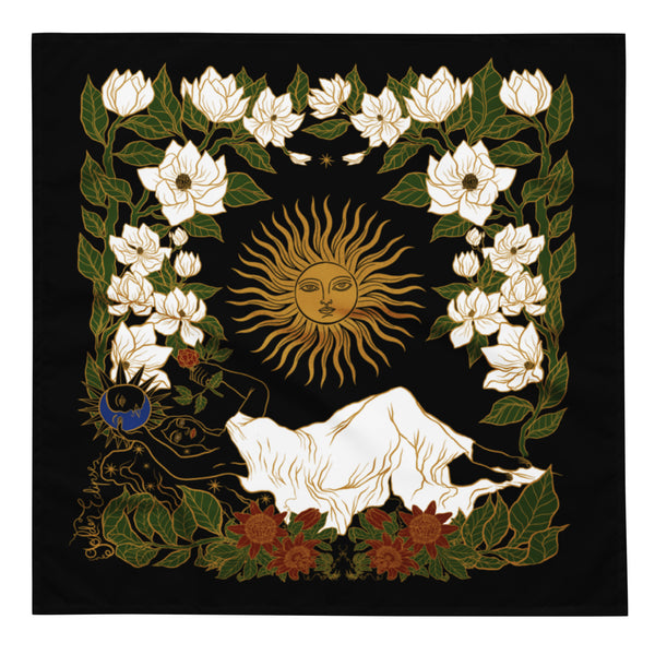 Golden Eclipse sun altar cloth