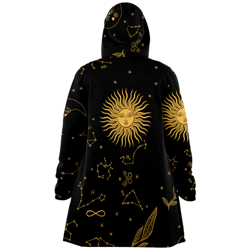 Golden Eclipse hand-sewn microfiber fleece cloak
