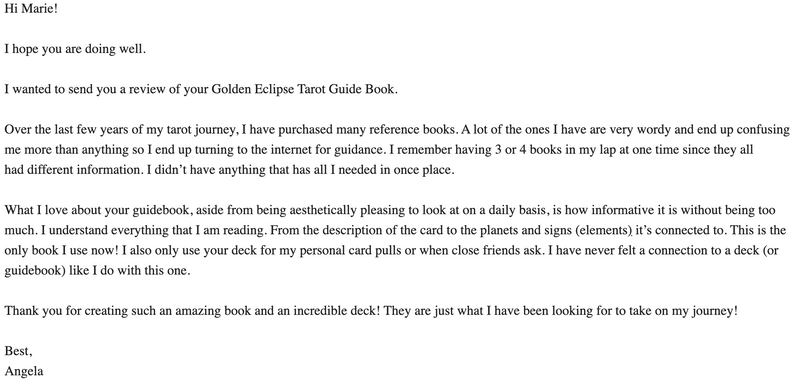 [Available on Amazon & B&N] Golden Eclipse® Tarot Guidebook
