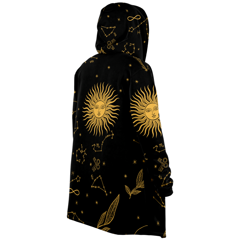 Golden Eclipse hand-sewn microfiber fleece cloak